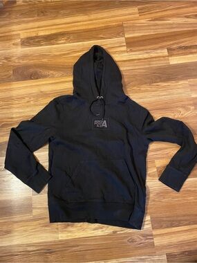 Aeropostale Black Men's Hooded Pullover Sweatshirt